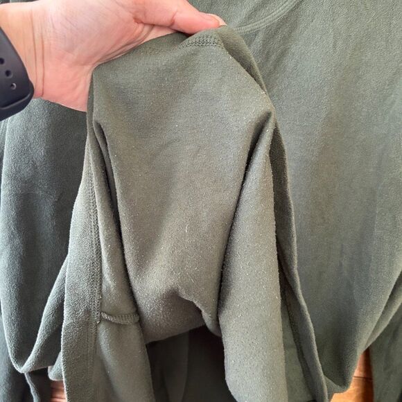 Men's DDX Dri-Duck Small Dark Green Quarter Zip Fleece Sweater Pullover‎ V-Neck - Picture 11 of 11